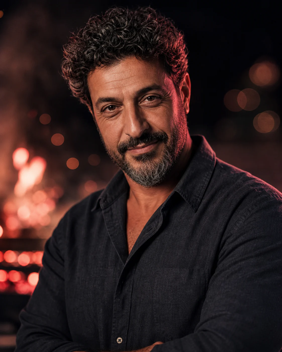 Fictional editorial portrait of Avi “The Charcoal” M.